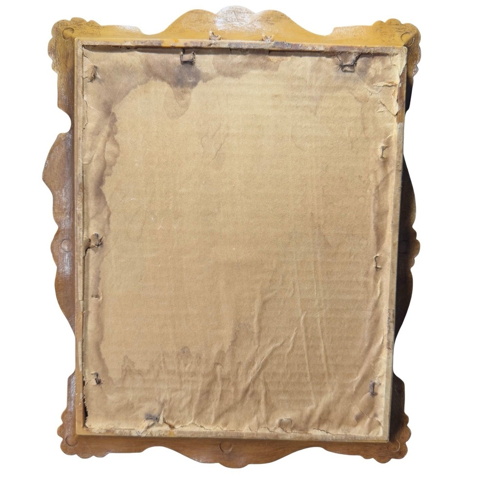 Lords Prayer Wall Art 3D Praying Hands Frame Resin Faux Wood 10.5x12" Religious - Picture 2 of 11